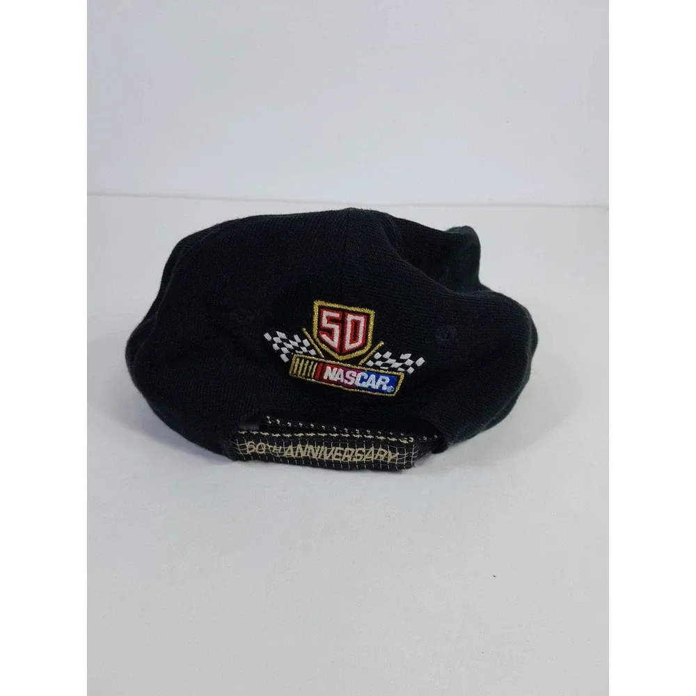 Vintage 90s 1998  NASCAR Hat Cap Strap Back 50th Anniversary Racing Logo Athleti - Picture 4 of 6